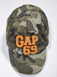Gap Kids Adjustable Hat Camo with Orange Gap Est 69 Logo Youth Size S/M - Picture 1 of 10