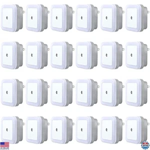 24 LED Night Lights with Smart Sensor for Bedroom, Bathroom, Stairs, Kitchen - Picture 1 of 6