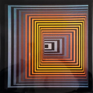 Vasarely Heliogravur aus Progressions 2 Edition du Griffon Neuchatel 1974 - Bild 1 von 2