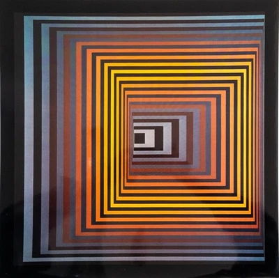 Vasarely Heliogravur aus Progressions 2 Edition du Griffon Neuchatel 1974 - Bild 1 von 2