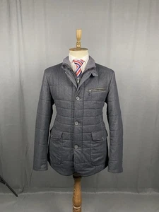 Gimo's Herren grau Fischgrät Thermo Stepp Sportmantel Jacke Gr. 54 - Bild 1 von 13