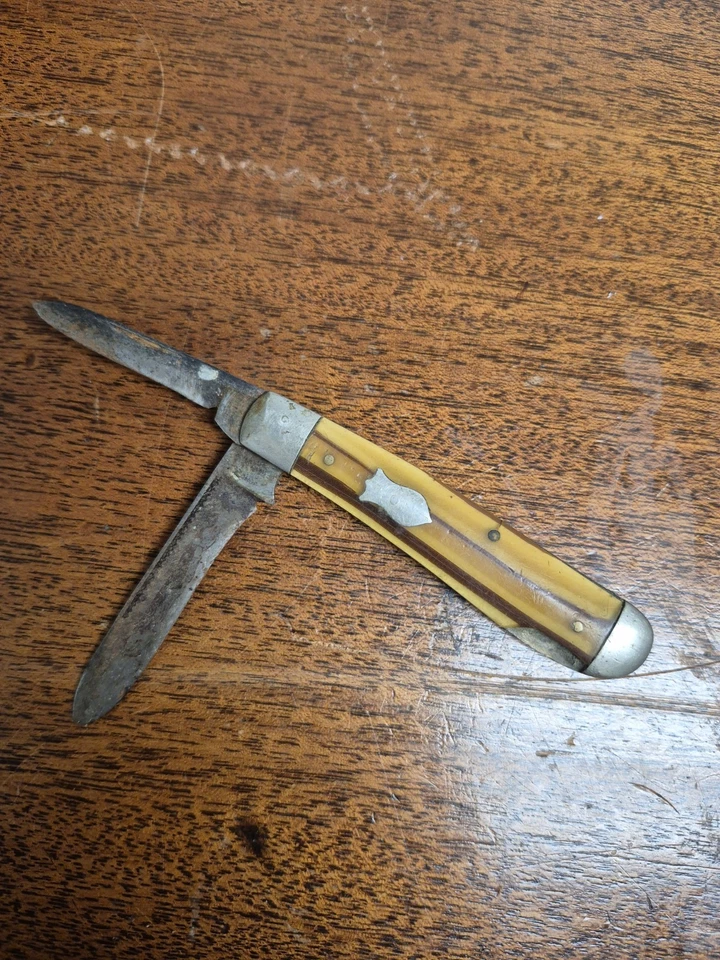 Antiguo cuchillo Winchester Dogleg Jack de la era 1920-1940 Foto 1 de 2