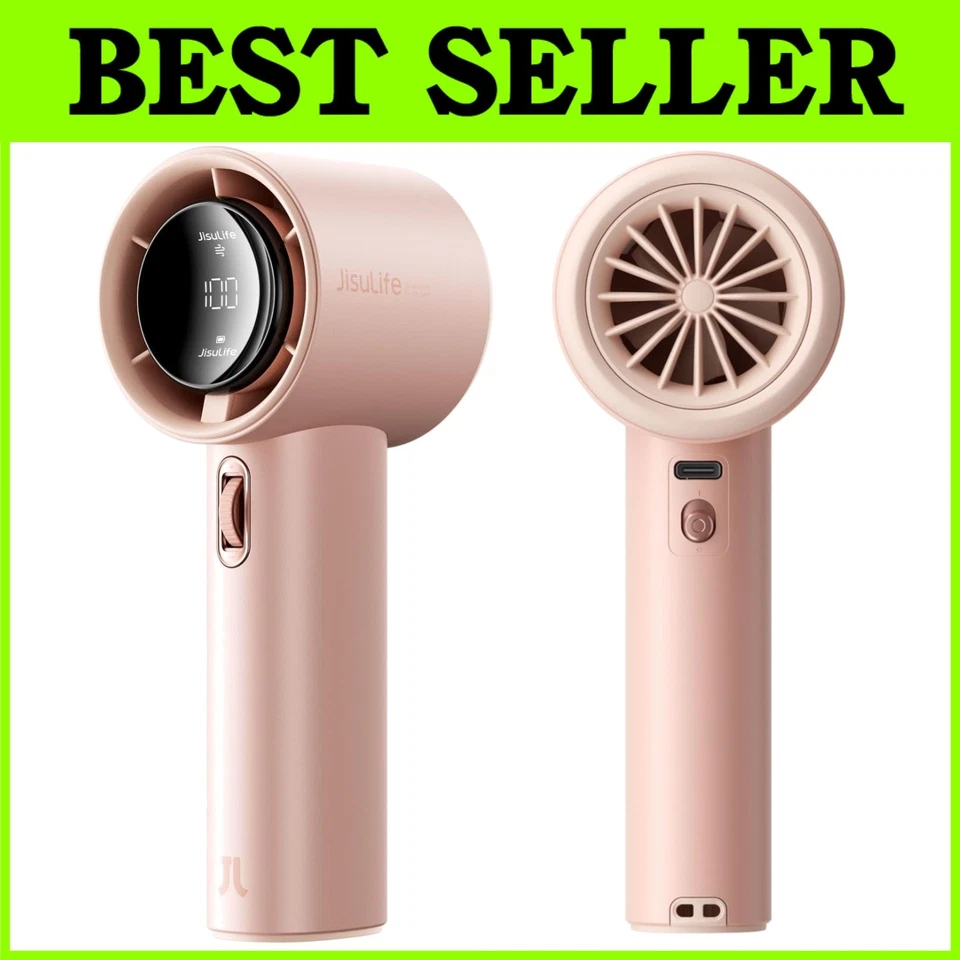 Turbo Mini Handheld Fan - Adjustable Speeds, Rechargeable - Image 1 of 4