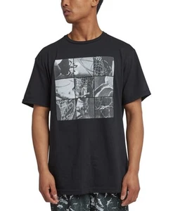 Reebok Mens Regular fit Short Sleeve Graphic T-Shirt Shirt XL Black Solid - Picture 1 of 1