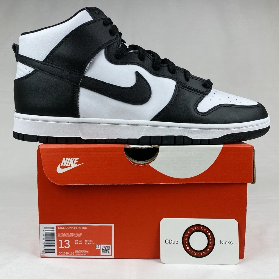 Nike Dunk High Black White Size: 13 - Image 1 of 1