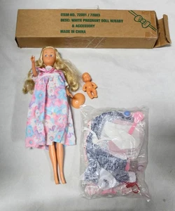 Pregnant Doll with Baby, Accessories, and Maternity Clothes - Picture 1 of 5