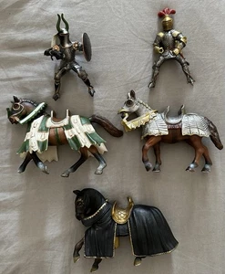 Vintage 2000er Schleich Mittelalter Ritter & Pferde Konvolut - Bild 1 von 16