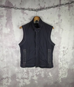 Vintage Armani Jeans Weste Jacke AJ Luxus Big Logo Nylon Herren Italy Größe M - Bild 1 von 6