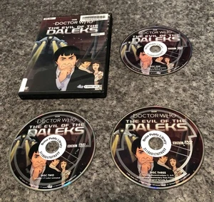 Doctor Who: The Evil of the Daleks (DVD, 2021, 3-Disc Set, Animated) - Foto 1 di 3