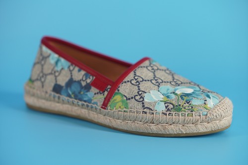 Ballerine Gucci Bloom Flat Pilar GG Supreme espadrillas taglia 37 5 indossate una volta