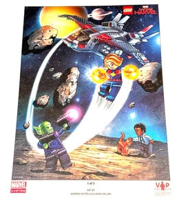 LEGO 5005877 VIP Captain Marvel Poster Limited Edition 1 of 3 Art Print - Picture 1 of 1
