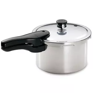 Presto 4-Quart Polished Aluminum Rapid Cook Pressure Cooker for All Stove Types - Picture 1 of 3