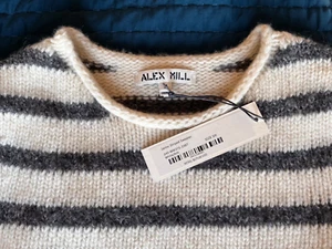 NWT Alex Mill Jamie Striped wool/mohair sweater S - Picture 1 of 2