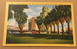 LEINEN POSTKARTE UNGELAUFEN LUHRS BLDG. & LUHRS TOWER, PHOENIX, ARIZONA - Bild 1 von 2