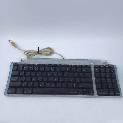 READ! NEEDS WORK! Apple USB Keyboard 1998 iMac Bondi Blue Translucent M2452  - Image 1 of 4