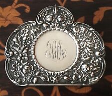 Antique Pocket Watch Stand Baltimore Sterling Silver B.S.S. Co - Early Stieff