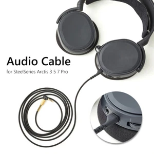 Headset Cable 2m Headphone Audio Cable Adapter for SteelSeries Arctis 3 5 7 Pro - Zdjęcie 1 z 12