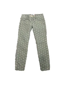 Cabi Womens Jeans Size 4 Ditsy Floral Green 5083 Skinny Stretch 29" Inseam - Picture 1 of 7