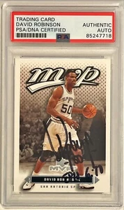 2003 Upper Deck MVP David Robinson Spurs Signed Auto Trading Card #162 PSA DNA - Picture 1 of 1