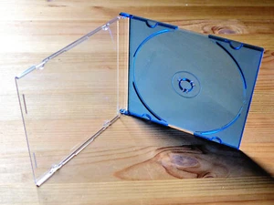 40 x CD-Hüllen, Slimcase, 5 mm, für 1 CD/DVD, Rücken blau, selten, sehr gut! - Bild 1 von 9