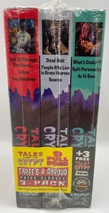 TALES FROM THE CRYPT Three's A Shroud Price Slasher VHS 3-Pack w/ Comic Books - Foto 1 di 6