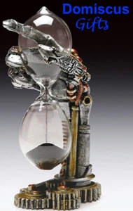 5 3/4" NEW! Steampunk HOURGLASS Skeleton Sand TIMER Gothic FANTASY COLLECTIBLE - Picture 1 of 2