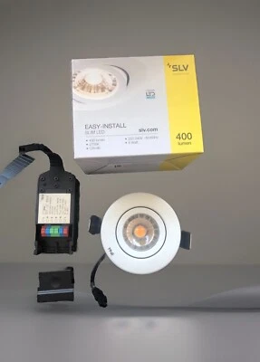 SLV SLIM LED Einbaustrahler Weiß Deckenstrahler Spot 6W 2700K Warm 400lm Dimmbar - Bild 1 von 4