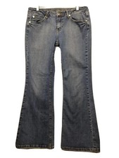 Arizona Jean Co. Women's Denim Jeans Size 11 Short Embroidered Pockets 