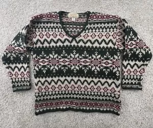 Vintage 1980s Men's Abercrombie & Fitch 100% Wool Men's Sweater Size M - Picture 1 of 9