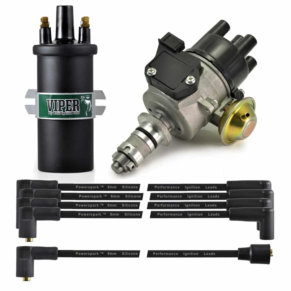 Viper High Energy Distributor Coil Black HT Leads Austin Mini Metro A PLUS 65DM4 - Image 1 of 4