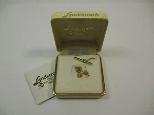Landstroms 10K Black Hills Gold Lapel Pin Tie Tack Leaves Three Tone - Picture 1 of 8