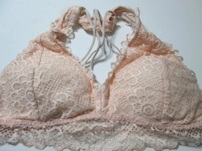 Gilly Hicks Bra Size S Light Pink Wireless Lined Crossback Adjustable Bralette - Image 1 of 4