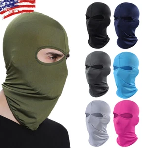 Balaclava Full Face Mask Bandana Cover Tactical Hat Hood Biker Neck Gaiter Scarf - Picture 1 of 26