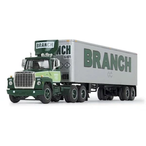 1:64 FORD LT 9000 Day Cab & Vintage Trailer Fallen Flag #42  - Picture 1 of 5