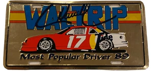 Vintage Darrell Waltrip #17 Tide NASCAR METALL NUMMERNSCHILD neu in Kunststoff 1989 - Bild 1 von 2