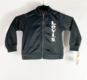 Levi's Track schwarze Jacke Reißverschluss Größe 24 Monate - Bild 1 von 4