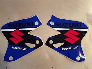 SUZUKI DRZ400 Blue  Shroud Graphics Decals Drz400sm drz400e Laminated Thick 21mm - Picture 1 of 1