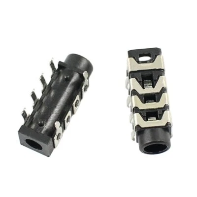 5Pcs 3.5mm 1/8 Audio Connector Female 6 Pin DIP Stereo Headphone Jack PJ313B - Image 1 of 4