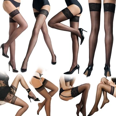 GATTA Damen Halterlose Strapse Strümpfe Stockings Verschiedene Modelle Spitze