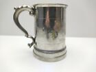 Vintage Made In England Sheffield Glass Bottom Pewter Beer Tankard