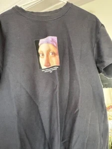 Vintage Johannes Vermeer Primark T-Shirt Mädchen mit Perlenohrring L - Bild 1 von 4