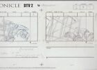 2003 LEGO Bionicle DTV2 2-Panel 14x8.5" Storyboard Art Sequence A2-S13-76