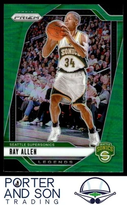 Ray Allen Prizms Green 2024-25 Panini Prizm No300 Seattle Supersonics - Изображение 1 из 2