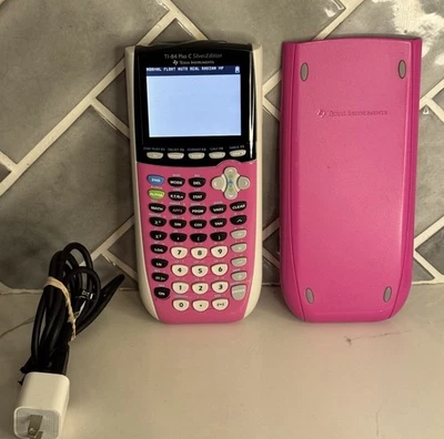 Texas Instruments TI-84 Plus C Silver Edition Graphing Calculator - Pink Tested  - Image 1 of 4
