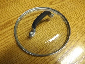 Simply Calphalon Stainless Steel Glass Lid 7" O.D  6 5/8  I.D Cool Handle #37 - Picture 1 of 4