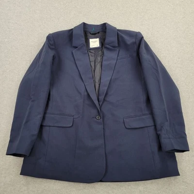 Abercrombie & Fitch Blazer Mens XL Blue Pockets Suit Jacket Sport Coat - Image 1 of 4