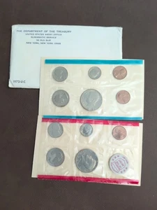 1972 Uncirculated Mint Set Philadelphia & Denver United States US 11 Coins P & D - Picture 1 of 1