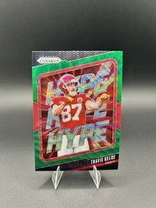 TRAVIS KELCE 2024 PANINI PRIZM FOOTBALL HYPE GREEN WAVE CHIEFS Q3860 - Picture 1 of 2