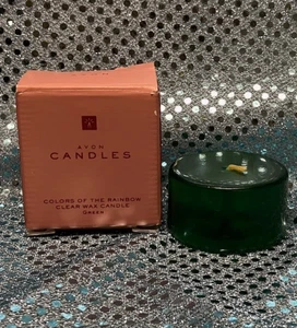 AVON Colors of the Rainbow Clear Wax Candle ~ Green ~ NIB - Picture 1 of 1