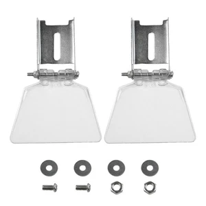 Tool Parts Eye Protection Grinder 2pcs Guard Bench Silver & Transparent - Picture 1 of 12